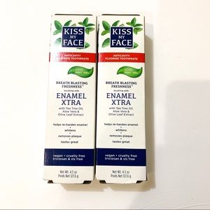Lot of 2 Kiss My Face Toothpaste Enamel Xtra Cool